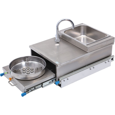 JP Boat Caravan Campervan Motorhome RV Stainless Steel Pull Out Gas Stove Burner Cooker with Intergrated Sink and Faucet